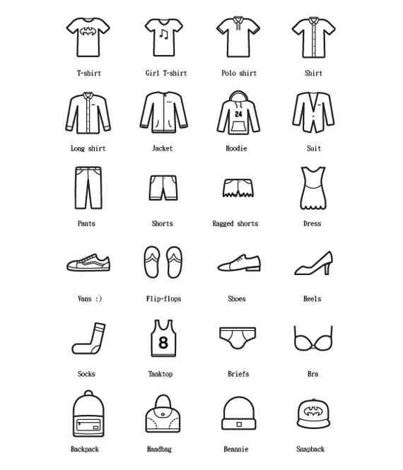 Clothing Free Vector Icons