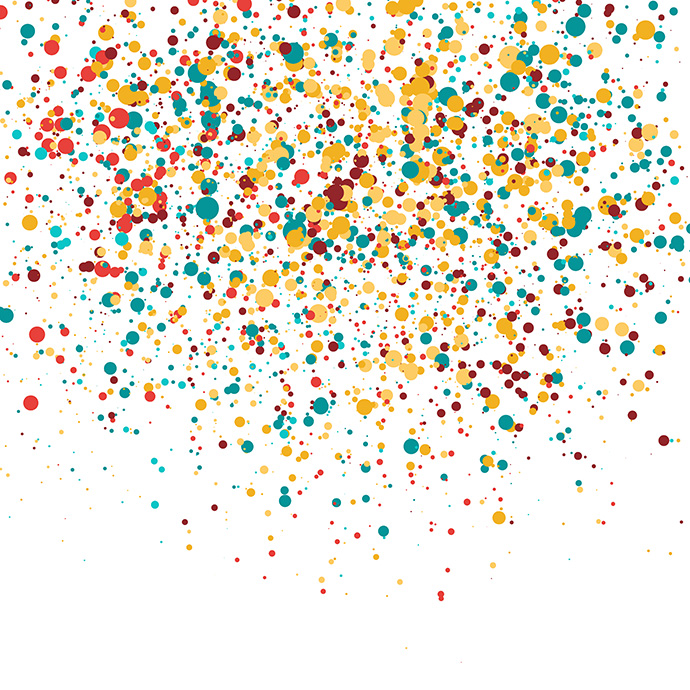 Colorful Confetti Vector Free