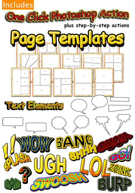 Comic Book Cover Template Photoshop Comic Book Cover Template Photoshop