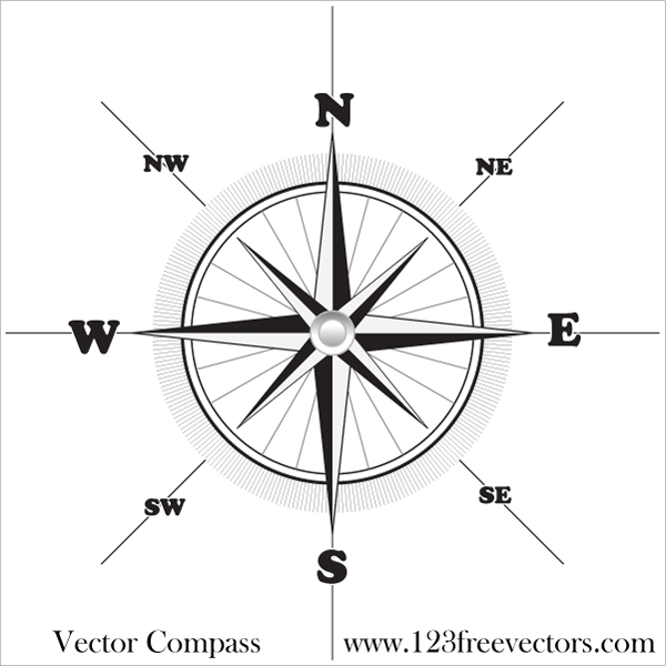 Compass Vector Art