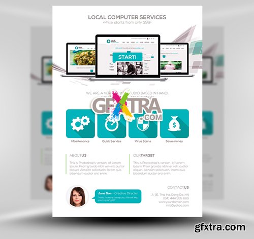 Computer Flyer Template