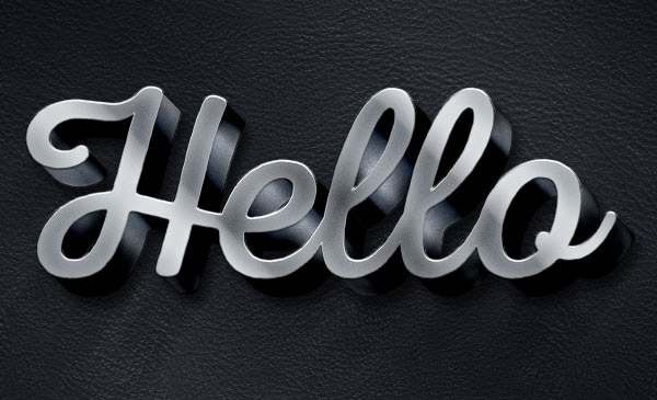 Create 3D Text Effect Photoshop