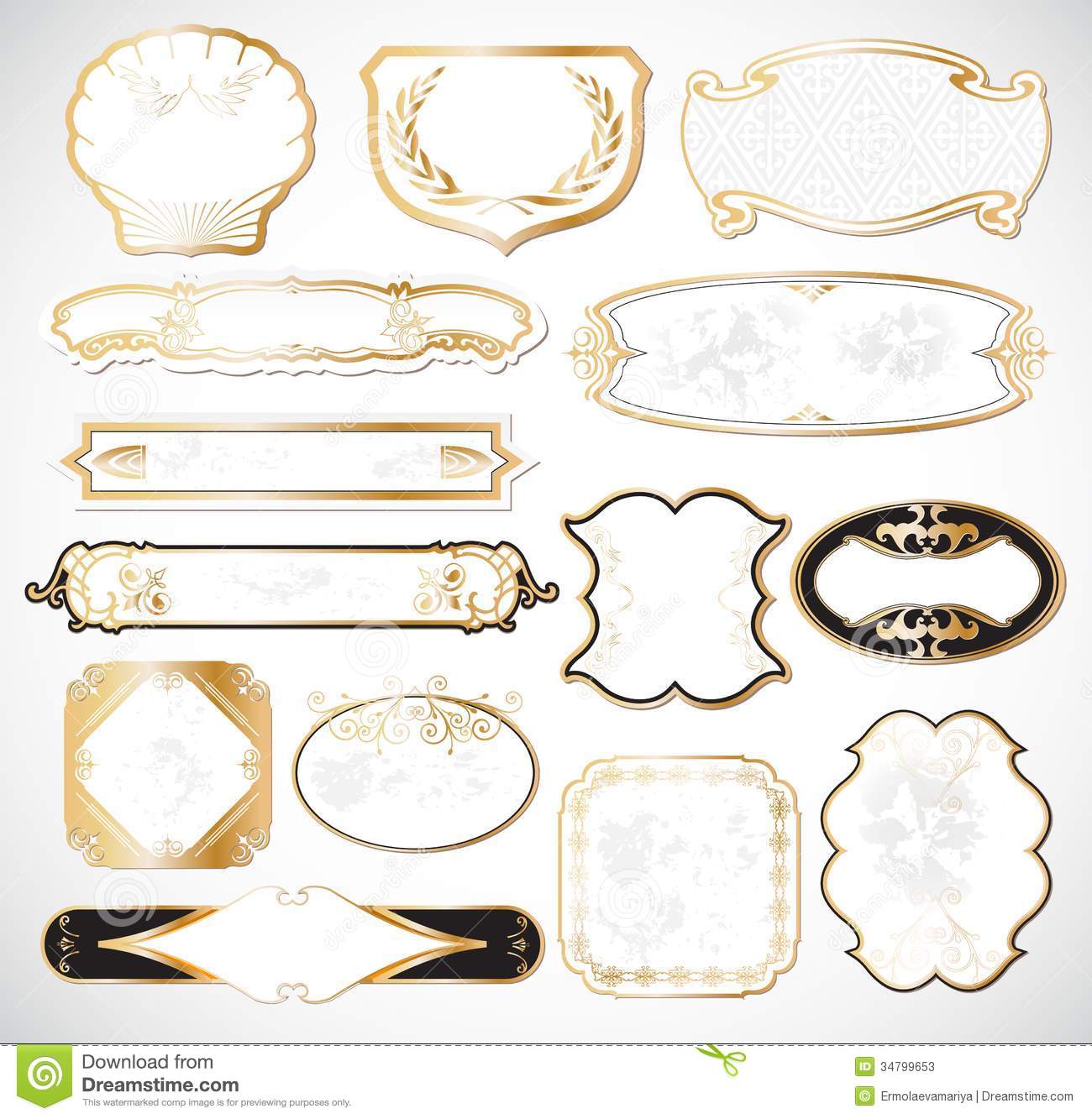 Decorative Label Clip Art