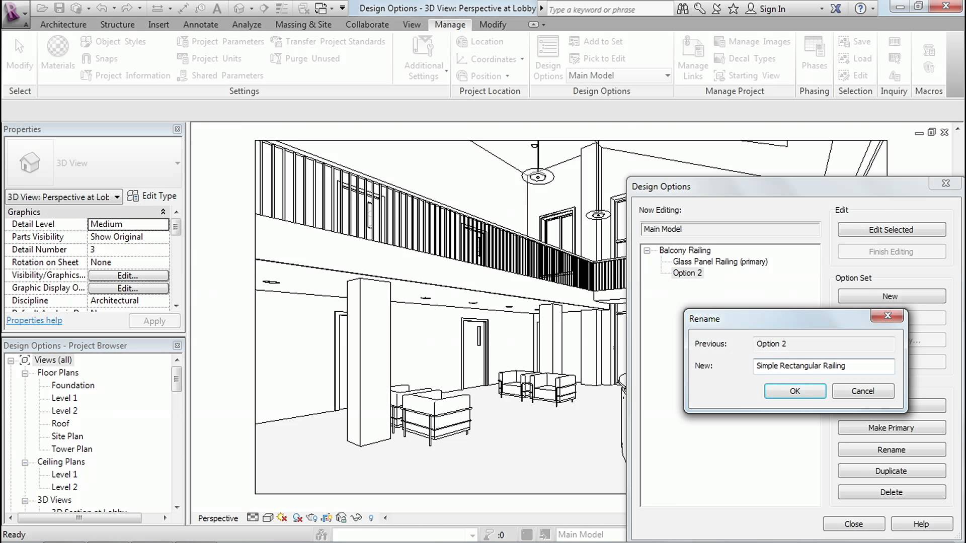 Design Options Revit Tutorials