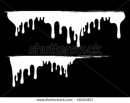 12 Black Paint Drip Vector Images