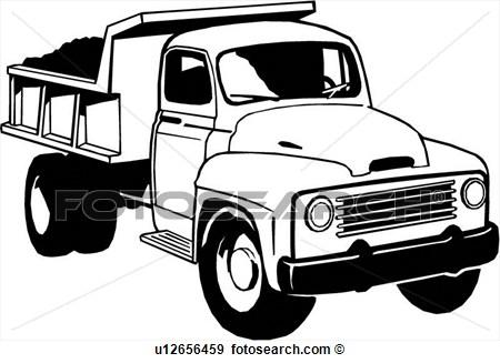 Dump Truck Vector Clip Art