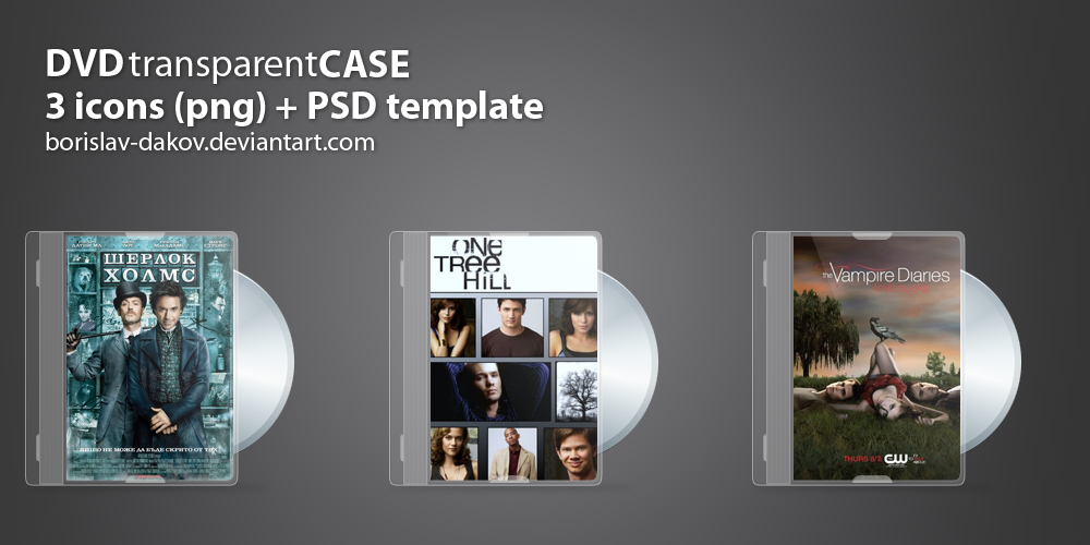 DVD Case Template PSD