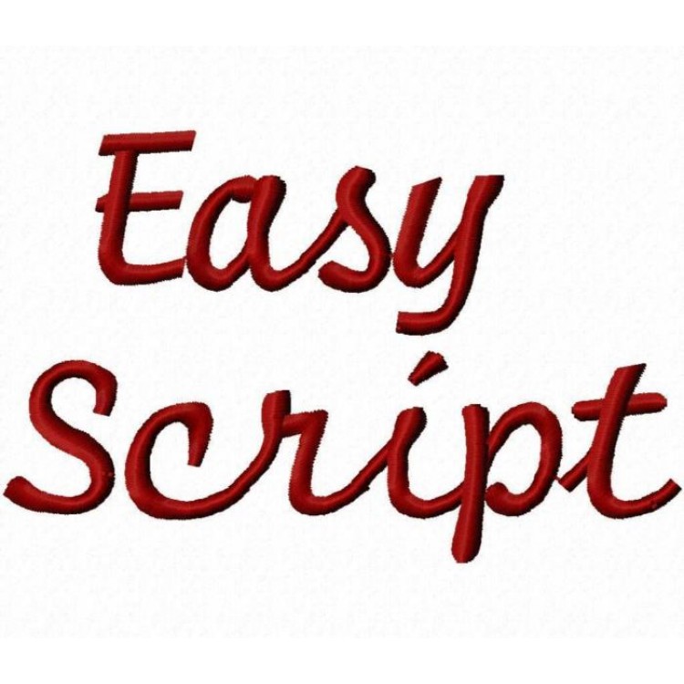 Easy Embroidery Script Font Easy Embroidery Script Font