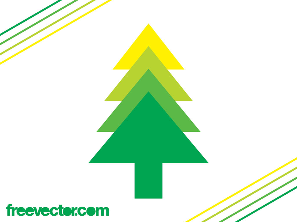 Evergreen Tree Clip Art Icon