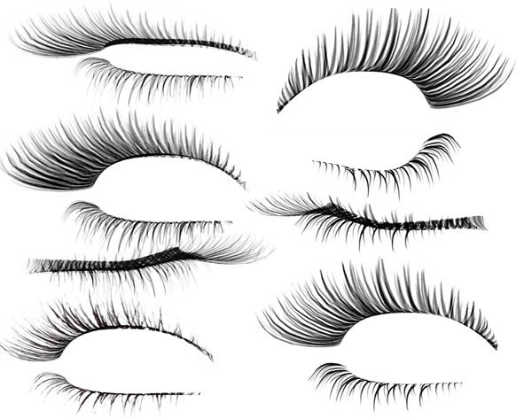 Eyelash Cartoon Eyes Vector