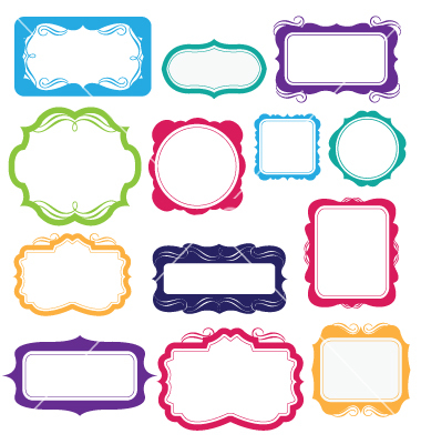 Fancy Frame Label Template Fancy Frame Label Template