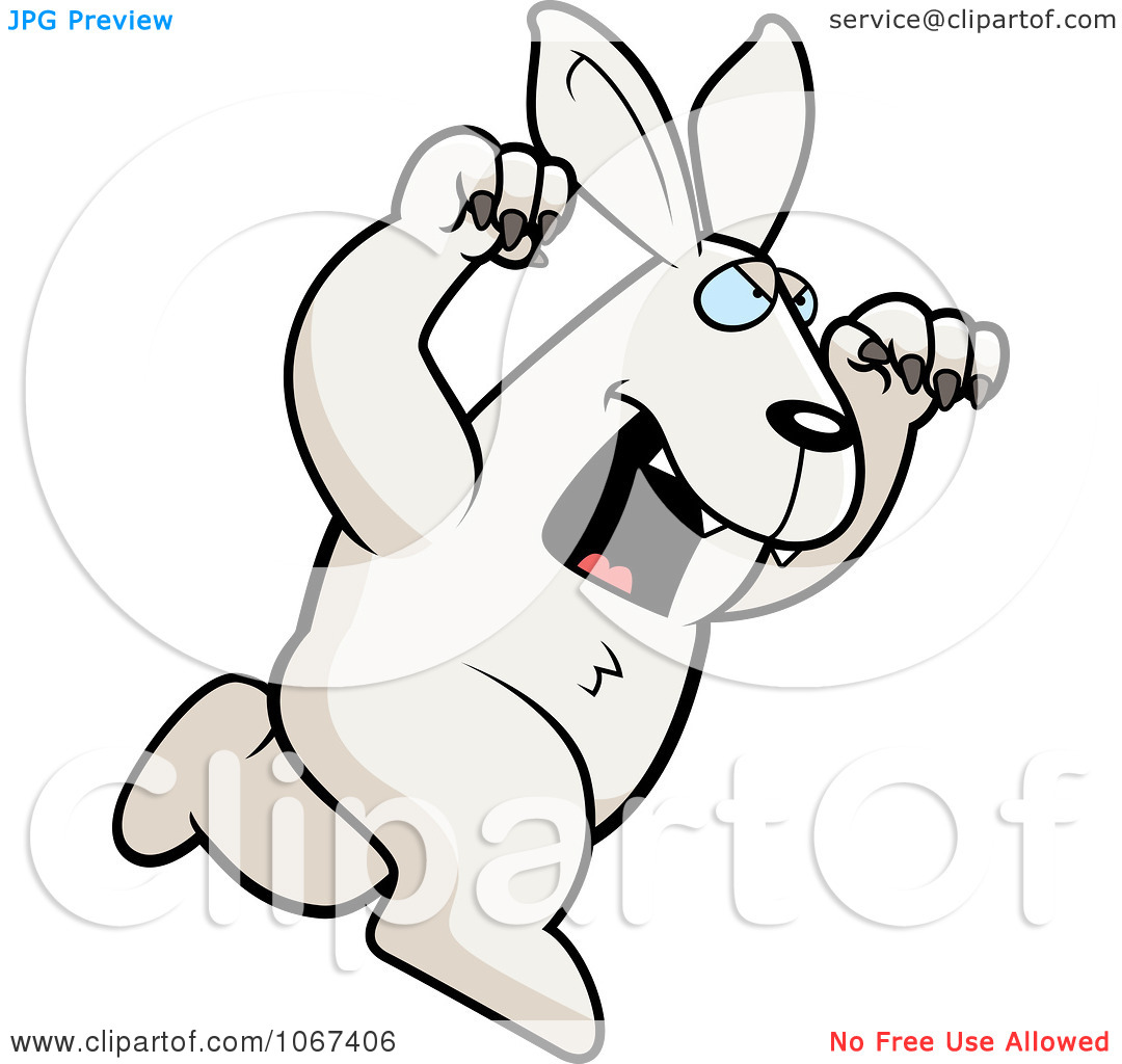 Ferocious Bunny Clip Art
