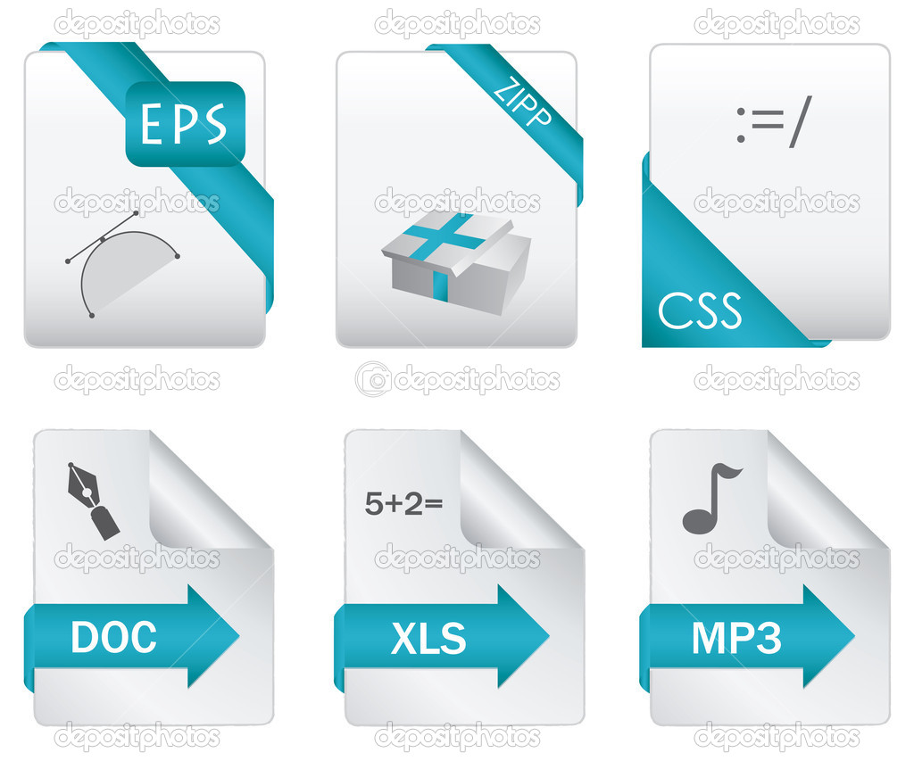 File Extension Icons Vector