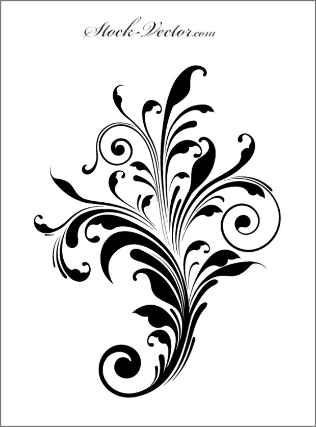 Flourish Free Vector Flowers