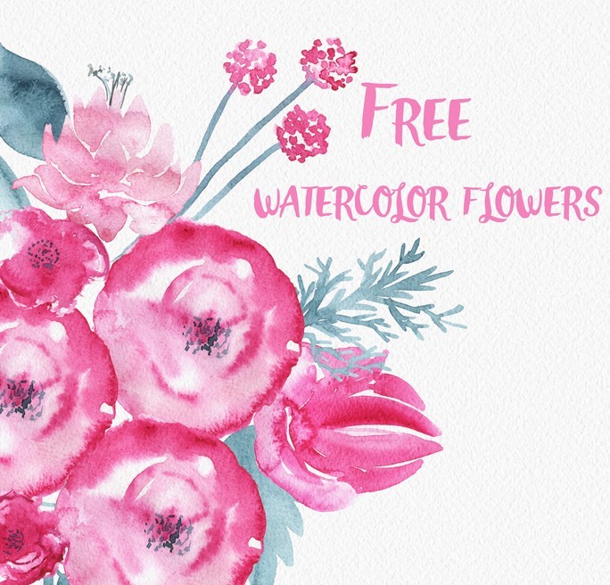 Flower Watercolor Free Download