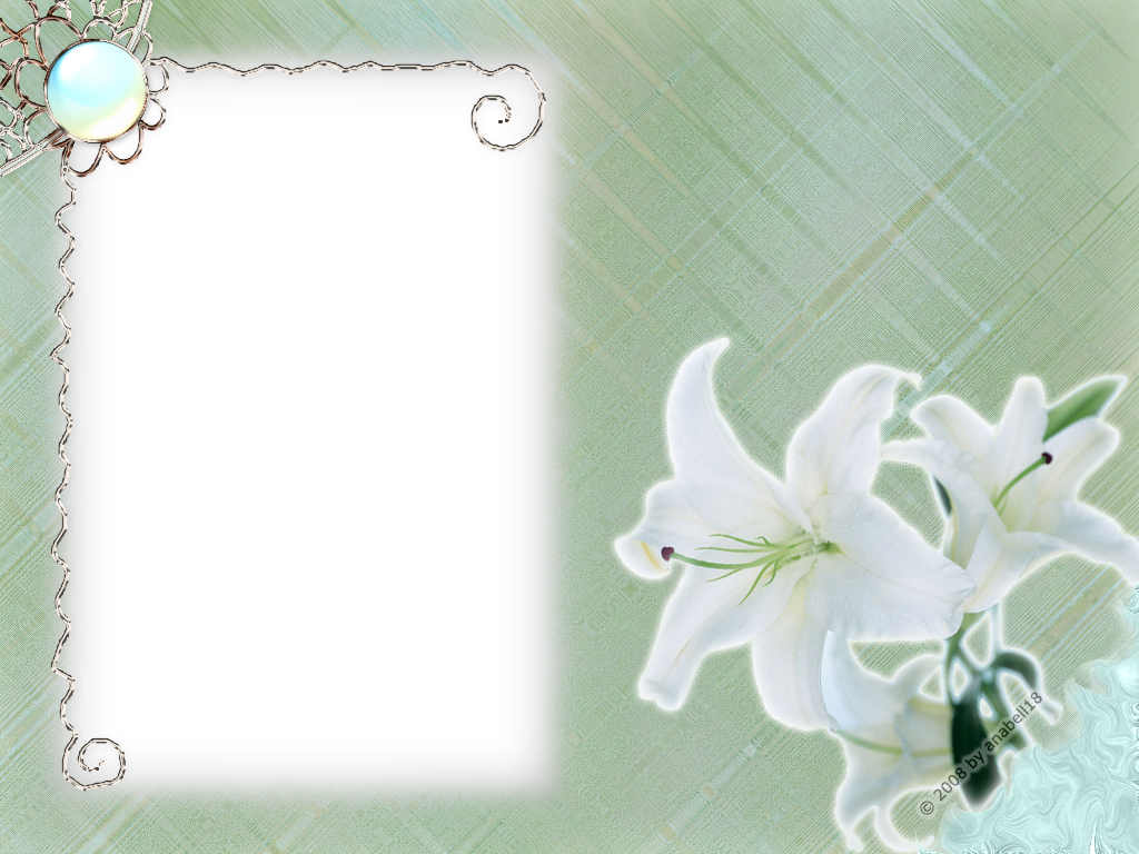 Flowers Frames White