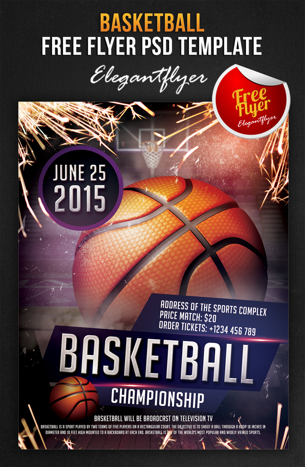 Free Basketball Flyers Photoshop Templates