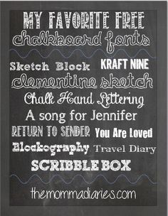 Free Chalkboard Fonts