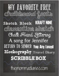 Free Chalkboard Fonts Free Chalkboard Fonts