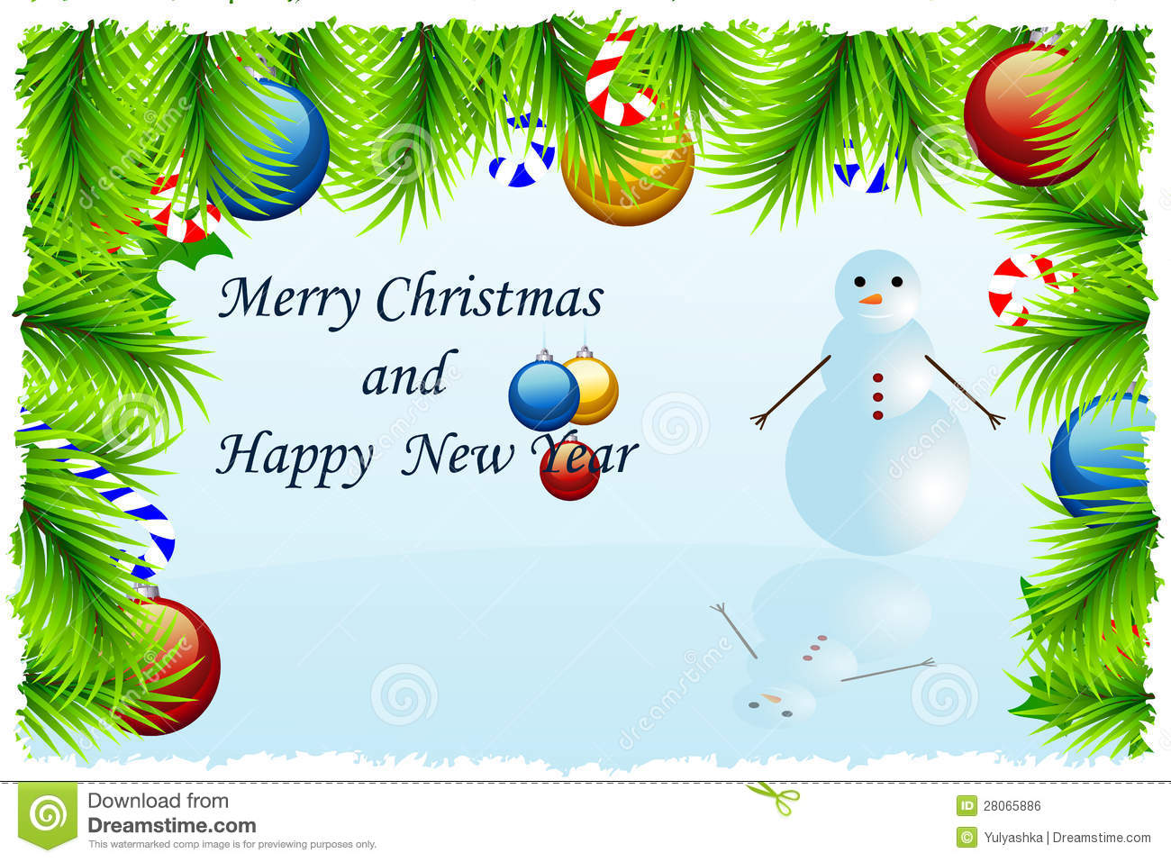 Free Christmas Greeting Card Template