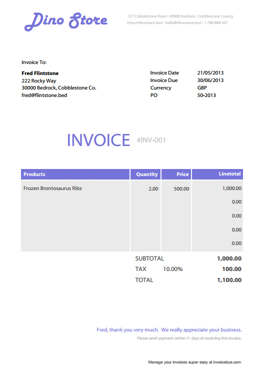 Free Editable Invoice Template PDF Free Editable Invoice Template PDF