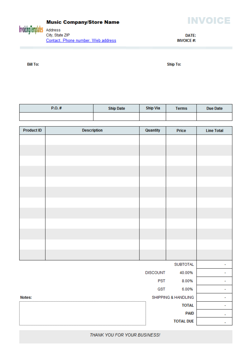 24 Editable Invoice Design Template Images - Free Editable Invoice Inside Free Invoice Template Word Mac