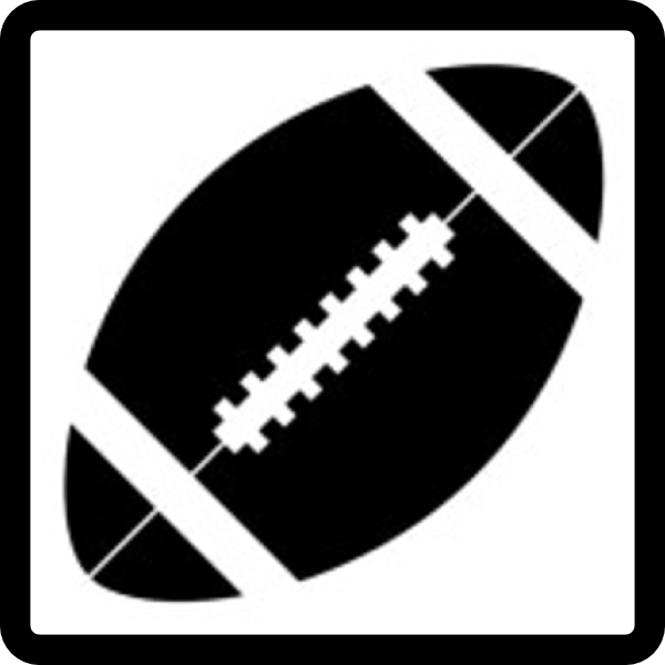 Free Football Clip Art Black and White