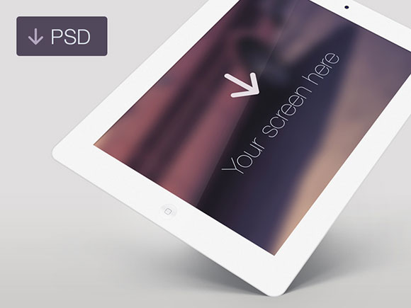Free Holding iPad PSD Mockups
