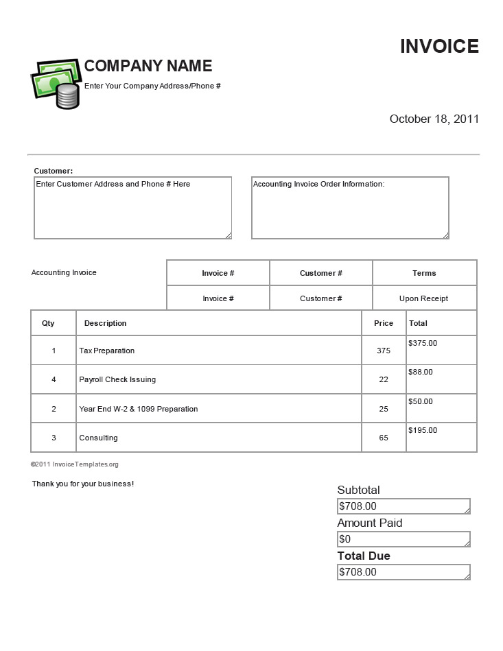 Free Invoice Template Free Invoice Template