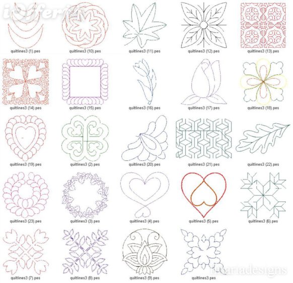 Free Machine Embroidery Quilting Designs