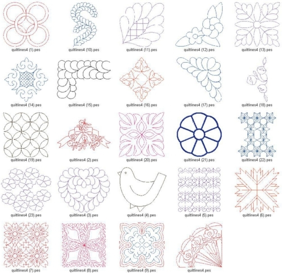 Free Machine Embroidery Quilting Designs