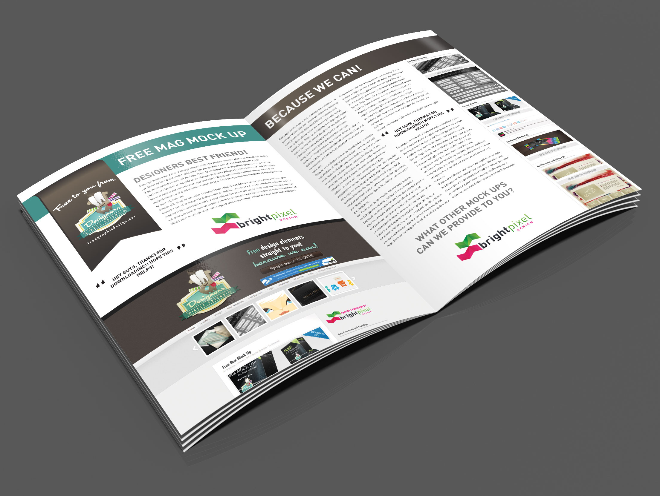 Free Magazine Mockup PSD Free Magazine Mockup PSD