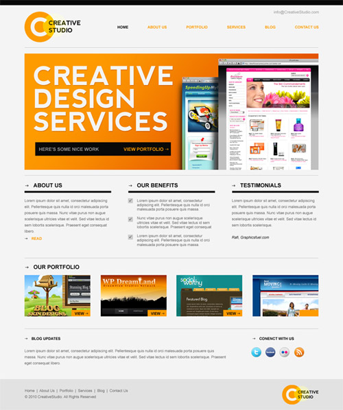 Free PSD Website Design Templates