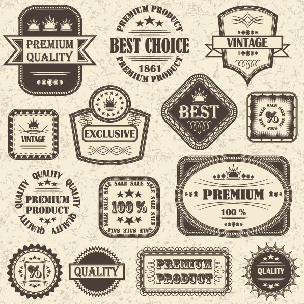 Free Retro Vector Label