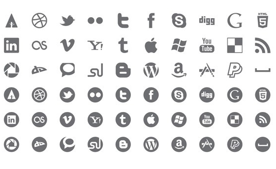 Free Social Media Icons PSD