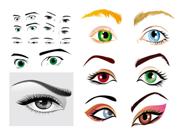 Free Vector Cartoon Eyes Free Vector Cartoon Eyes
