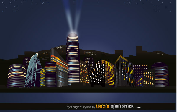 Free Vector City Skylines