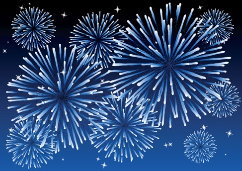 Free Vector Clip Art Fireworks