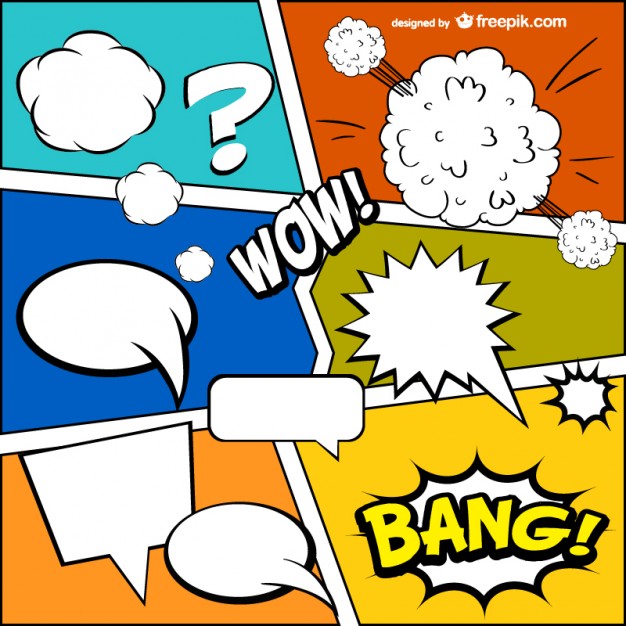 Free Vector Comic Book Template