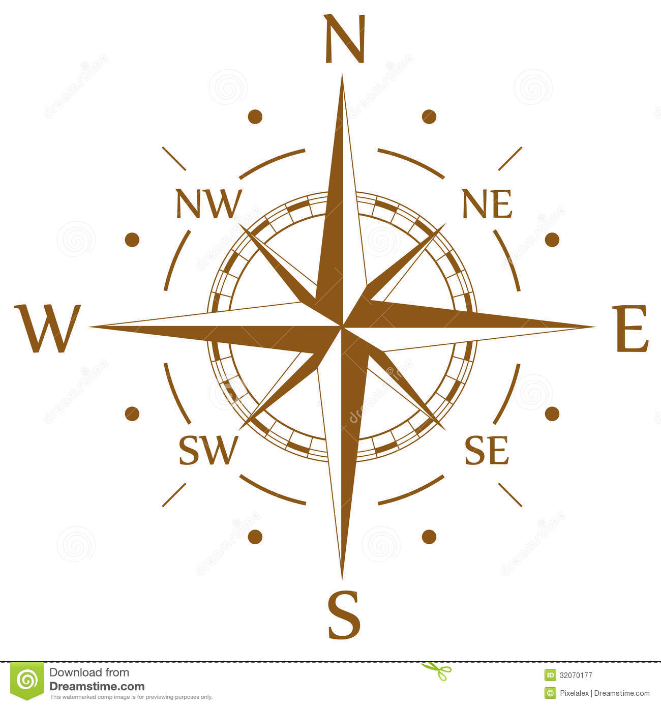 Free Vector Compass