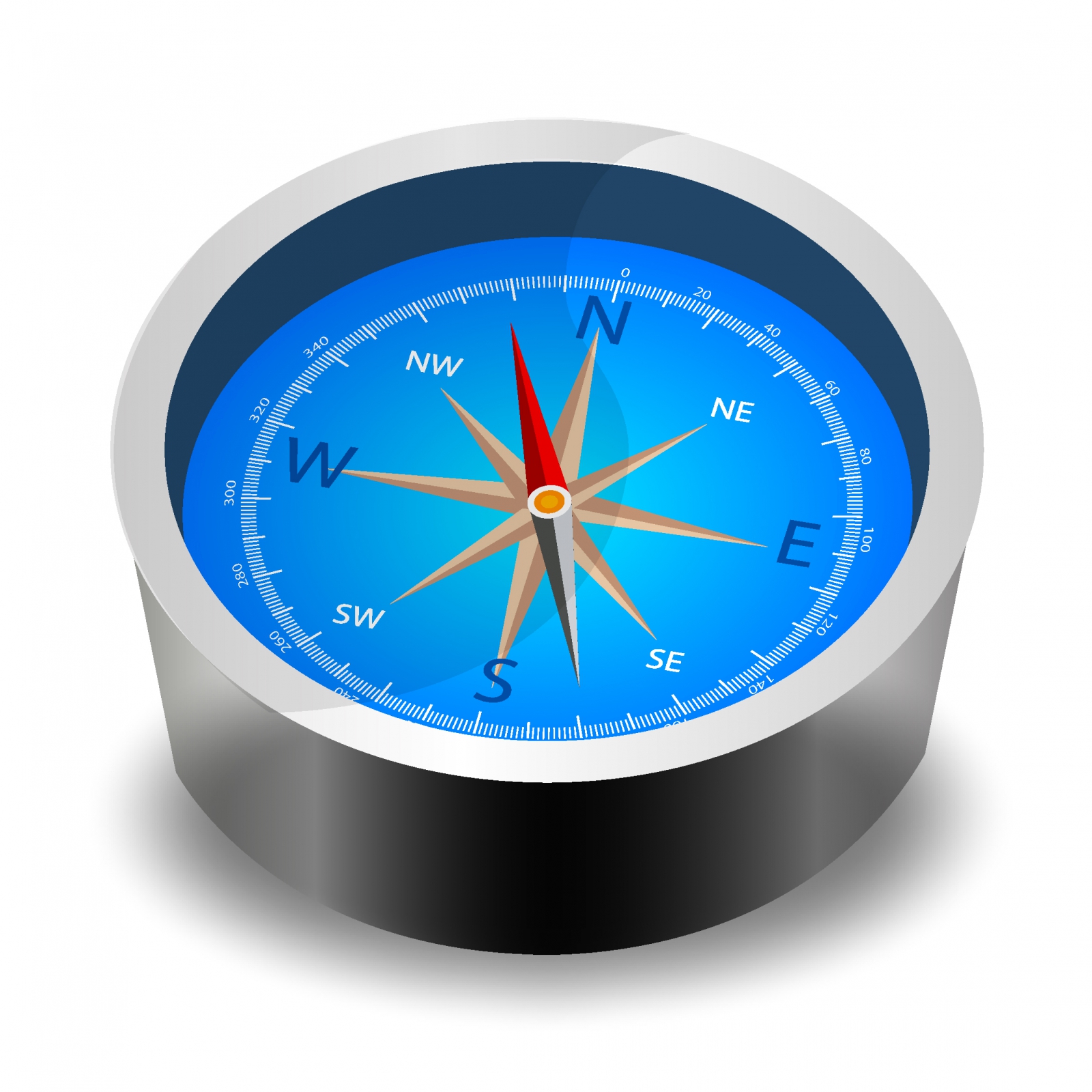 Free Vector Compass