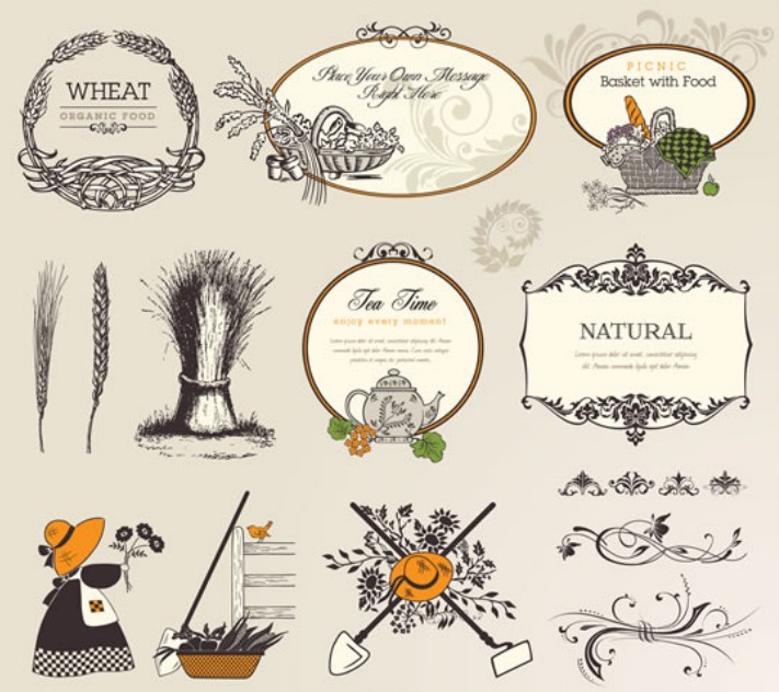 Free Vintage Food Labels