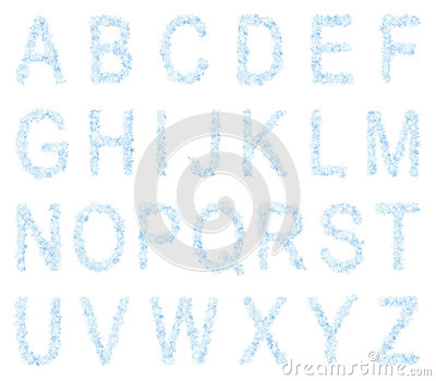 Frosty Letters Font Frosty Letters Font