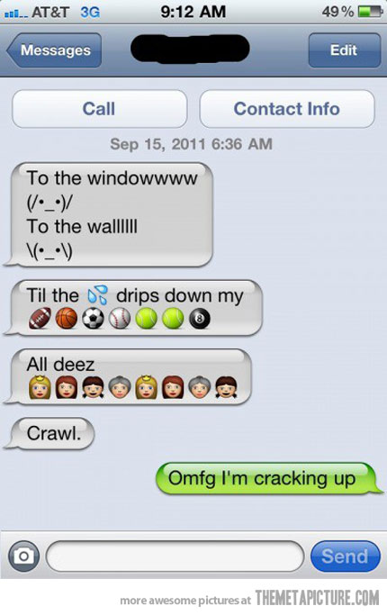Funny Text Messages with Emoticons