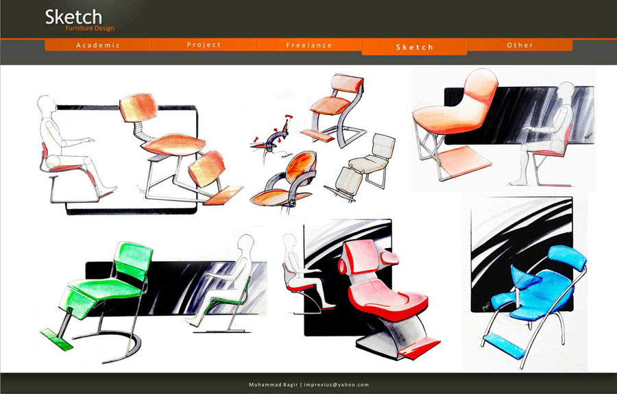 Furniture Design Sketch Portfolio