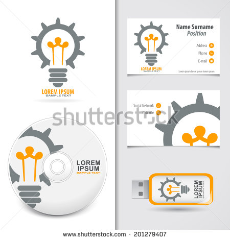 Gears Light Bulb Icons