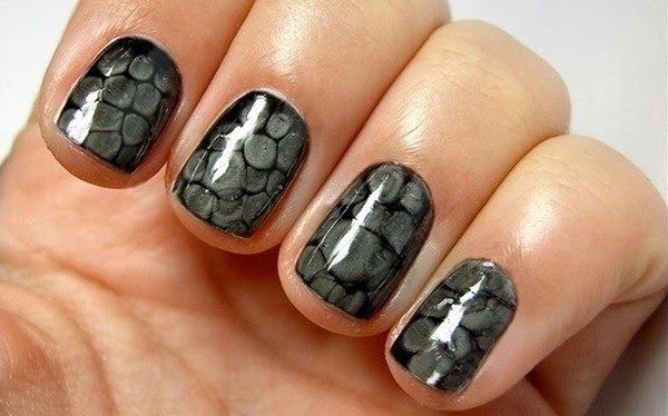 Gel Nail Polish Snake Skin Art