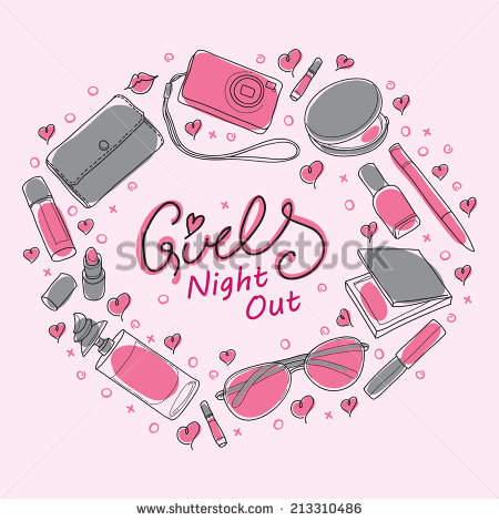 Girls Night Out Theme Party Flyers