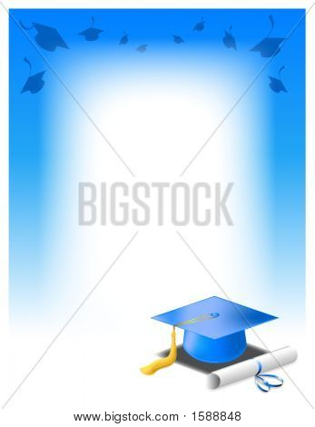 Graduation Caps and Diplomas Backgrounds