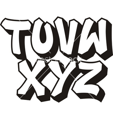 Graffiti Fonts Vector Art